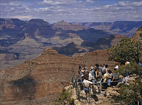 游客,大峡谷国家公园,亚利桑那,美国
