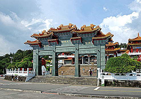 台湾日月潭边上的文武庙