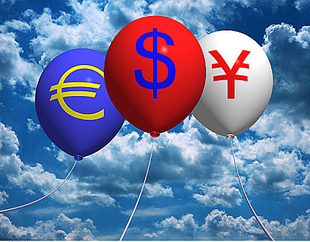 国际货币,象征,气球