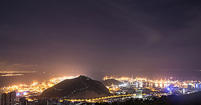 深圳港夜景