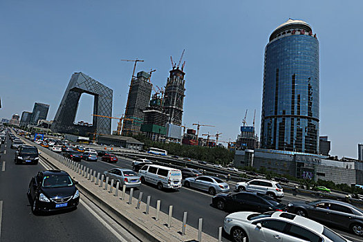 2016年6月25日北京朝阳区大北窑立交桥地区城市建设