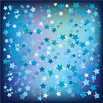 抽象,圣诞节,星,蓝色背景
