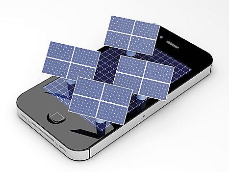 苹果手机,太阳能电池板