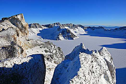 冰雪长白山天文峰