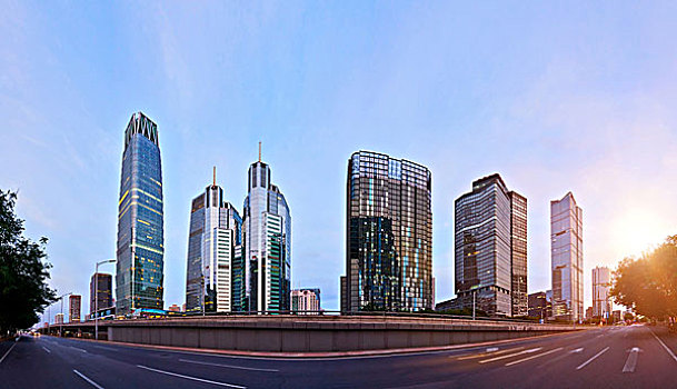 北京城市天际线cbd建筑群