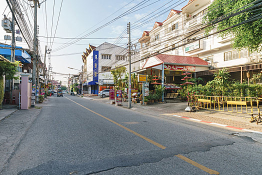 泰国清迈老城街景