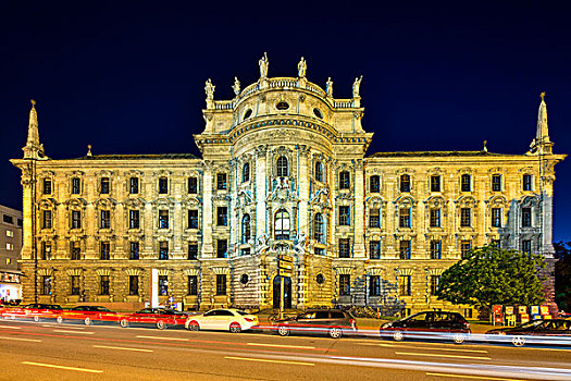 宫殿,执法,建造,服务,建筑,巴伐利亚,慕尼黑,上巴伐利亚,德国,欧洲