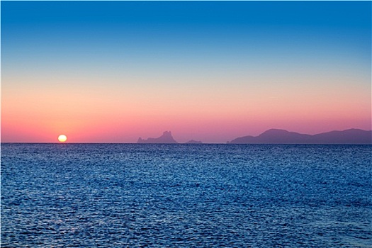 伊比萨岛,日落,福门特拉岛