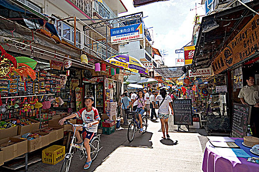 休闲,主要街道,南丫岛,香港