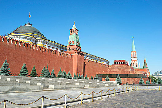 克里姆林宫,墙壁,列宁,墓地,莫斯科,俄罗斯,欧亚大陆