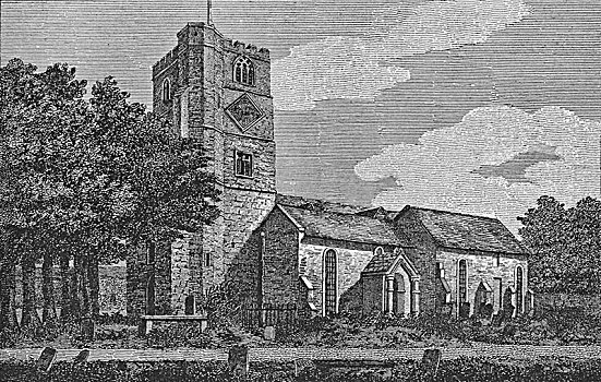 教堂,1812年,艺术家,未知