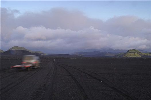 汽车,道路,兰德玛纳,冰岛