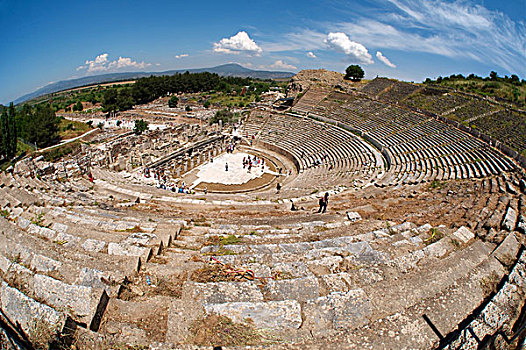 罗马剧场,老式,城市,以弗所,土耳其,西亚
