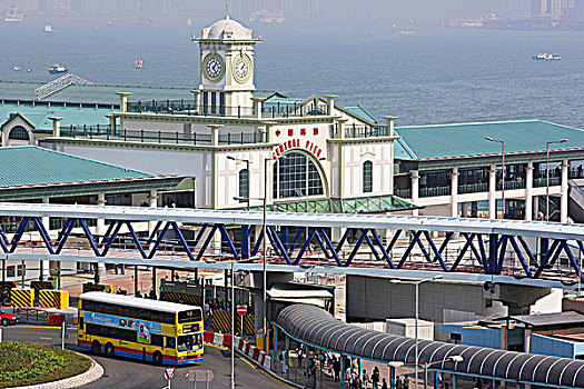 中心,码头,钟楼,香港