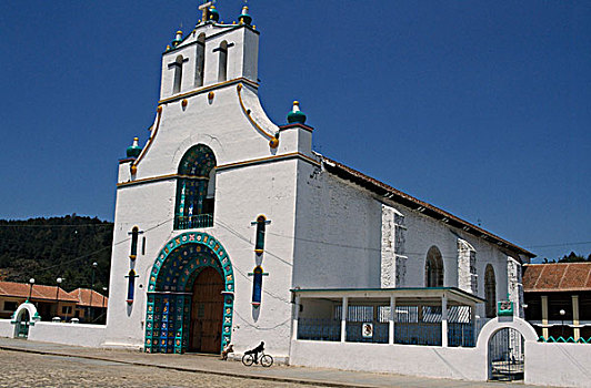 建筑,教堂,圣胡安,墨西哥