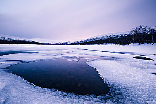 冰冻,湖
