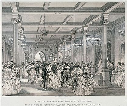 招待,苏丹,土耳其,市政厅,伦敦,1867年,艺术家,兄弟