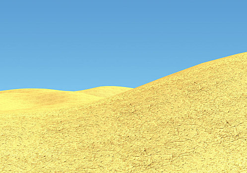 沙漠,沙丘,蓝天