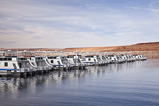船,码头,羚羊,鲍威尔湖,亚利桑那,美国