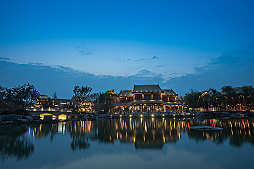 洛阳洛邑古城夜景