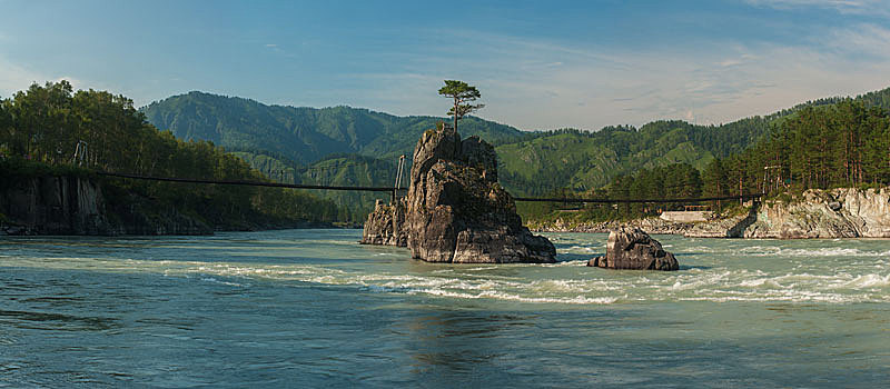 迅速,山,河