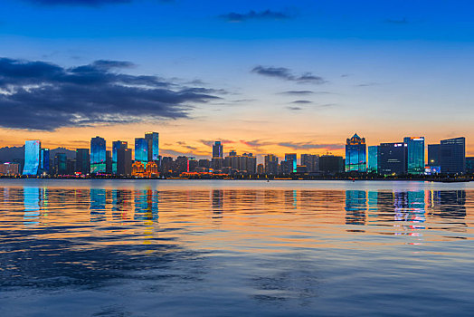 青岛,城市风光,西海岸,新区,夜景