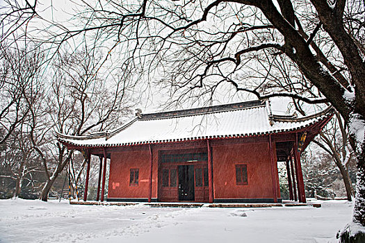 明孝陵冬雪