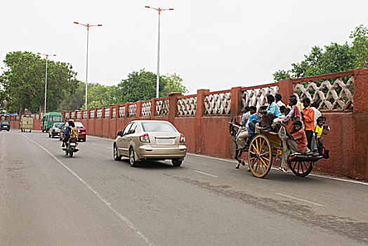 交通工具,途中,新德里,印度