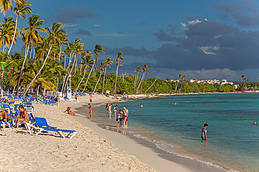 海滩,贝雅喜比,多米尼加共和国,北美