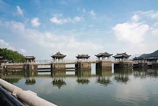 潮州古城广济桥