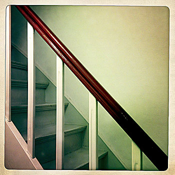 阶梯,栏杆