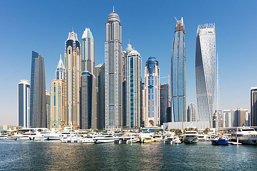 摩天大楼,迪拜,码头