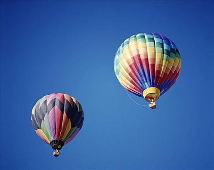 彩色,热气球,天空,阿布奎基,新墨西哥,美国