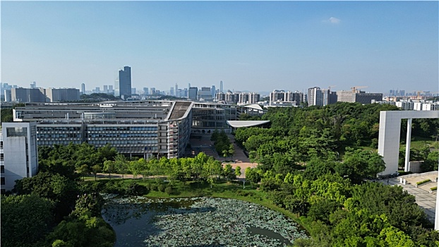 航拍华南师大大学城校区