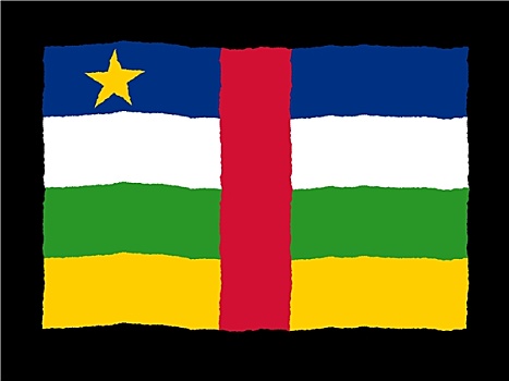 旗帜,中非共和国