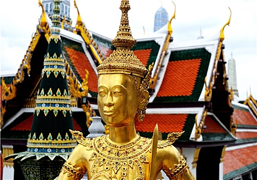 雕塑,大皇宫,曼谷