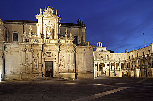 广场,中央教堂,普利亚区,意大利,欧洲