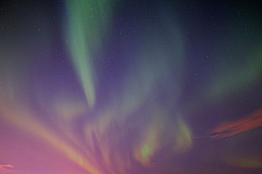 黎明,北极光,艾伯塔省,加拿大
