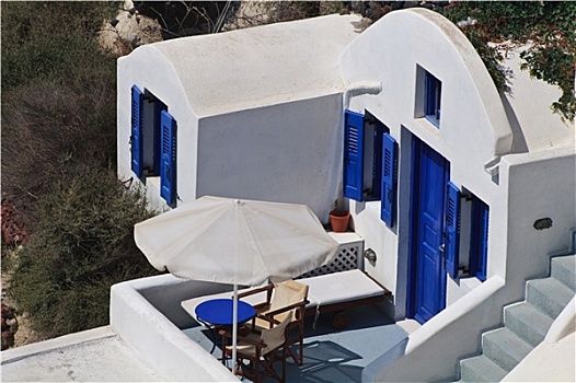 传统,房子,锡拉岛,希腊