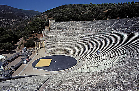 剧院,遗迹,埃皮达鲁斯,阿格利司,希腊