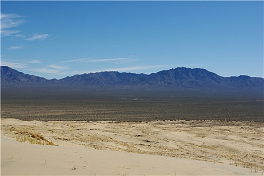 莫哈韦沙漠,沙丘,沙漠,山,加利福尼亚