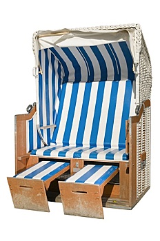 沙滩椅,两个,脚凳