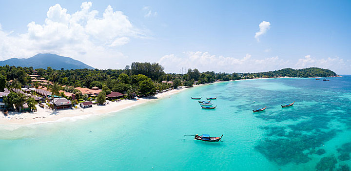 航拍,俯视,水,苏梅岛,海滩,泰国