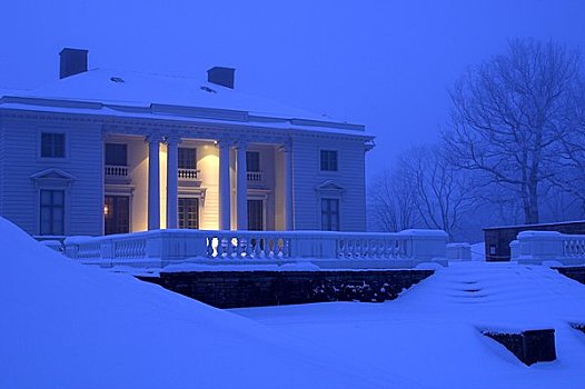 斯堪的纳维亚,瑞典,宫殿,冬天