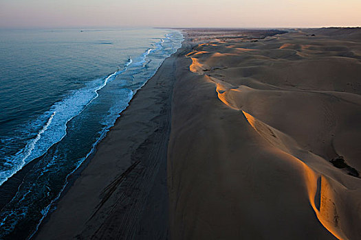 沙丘,太平洋,南,湾,纳米布沙漠,纳米比亚