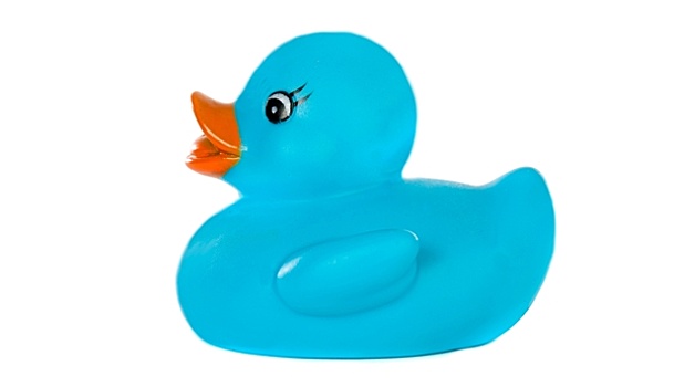蓝色,塑料鸭子