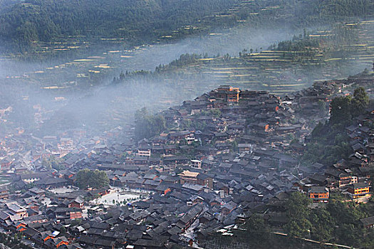 贵州雷山县西江千户苗寨