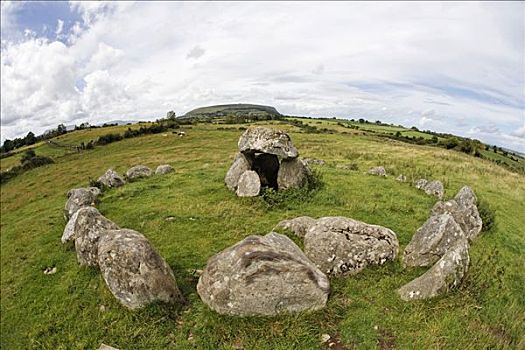 石头,圆,巨石,卡洛莫尔,爱尔兰
