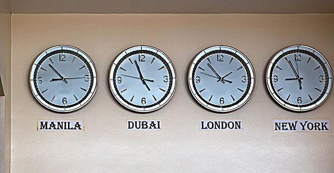 机场,不同,手表,全球