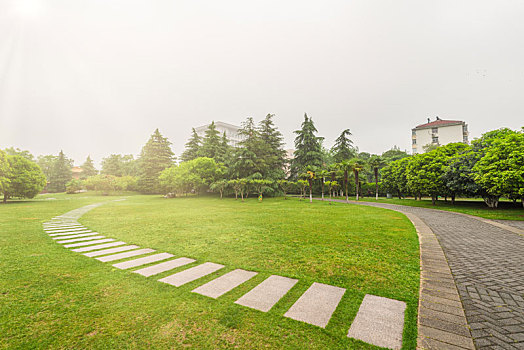南京明故宫遗址公园的古建筑园林
